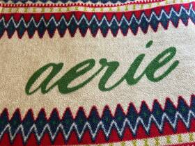 472761876 Cozy Fleece Aerie Sw Soft Plush Throw Blanket Cream Multicolor Fuzzy 50x68