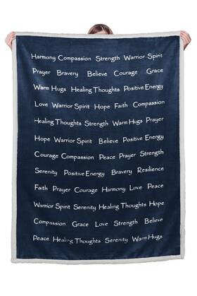 Cozygem 065011834124 Sympathy Blanket Affirmation Gifts For Cancer Patients Female Heal