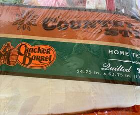 365682 Cracker Barrel Quilt Throw 54.75 X 63.75 Inch Nos In Original Pkg Love Begins Home