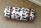 67025 Cream Dreams Picnic Horse 84x54 Brown Water Nylon Resistant Wildkin Blanket