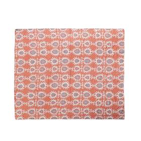 Creative Co-op 191009670599 Patterned Cotton Voile Throw Orange