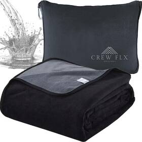 Crew Flx 198715489194 Waterproof Blanket For Bed Reversible Plush Throw With Leakproof Tpu Layer