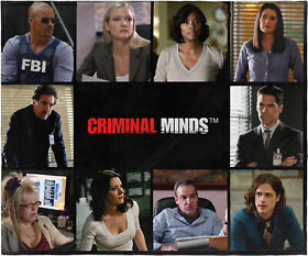Crm0003bl Criminal Minds Cast Tv Series Soft Plush Fleece Throw Blanket