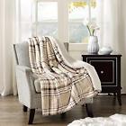 Cs500302 Comfort Spaces Plush To Sherpa Blanket Throw Inches 675716979751