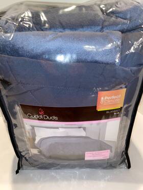 Cuddl Duds 081806503612 Brand New King Sized Live In Layers Down-alternative Blanket Blue