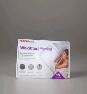 387196 Cvs Weighted Blanket For Adults And Kids 5-20 Lbs Gray With Duvet Cover