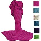 D78455 Ddmy Blankets Mermaid Tail Blanket Knit Crochet For 614878806437