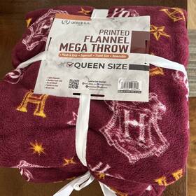 Dahdoul Home 191409107060 Harry Potter Plush Throw Blanket - Reversible Queen Size New