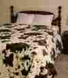 Db1018-2 Regal Comfort 79 X 96 Queen Size Rodeo Cow Faux Mink Blanket Animal Print Nature Throw New 799928163040