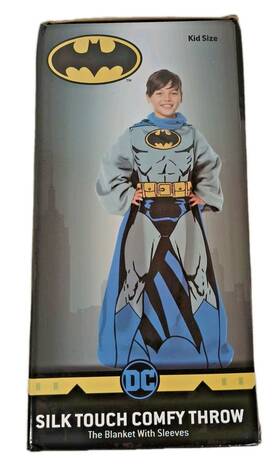 20210528 Dc Kids Batman Blanket With Sleeves 48 X Inch New