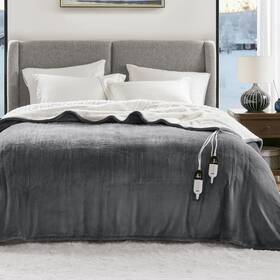 Degrees Of Comfort 022164429992 Electric Heated Blanket Queen Size With Dual Control - Sof