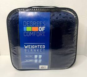 Dc51-0006 Degrees Of Comfort Brand New Weighted Blanket Navy 36 Inch X48 5 Lbs