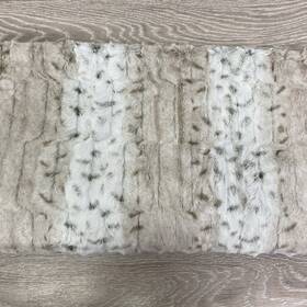 H193700 Dennis Basso Home Blanket Faux Fur Throw 48 X 60 Inch Nwt
