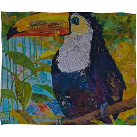 Deny Designs 887522141950 Elizabeth St Hilaire Nelson Toucan 1 Fleece Throw Blanket 30 X 40