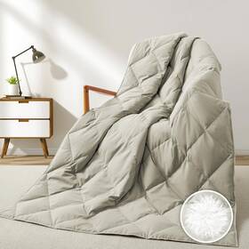 Deodar-16057 Deodar Natural Goose Down Throw Blanket For Couch Bed Comforter Sofa Outd