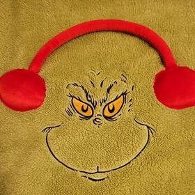 6003284 Department 56 The Grinch Snowpinions Snowthrow Fleece Blanket 45x60 Inch
