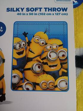 Despicable Me 073558710134 Silky Soft Throw 40 Inch X50