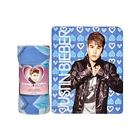 Dh600184558658 Mn Piece Blue Justin Bieber Theme Fleece Throw 600184558658