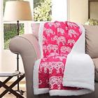 Dh829375079363 Tn Piece Pink Elephant Theme Throw Blanket White 829375079363