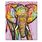 Dhy-474 Dawhud Direct Dean Russo Elephant Fleece Throw Blanket 647603889696