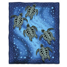 Dhy-x479 Dawhud Direct Super Soft Size Fleece Blanket Tribal Sea