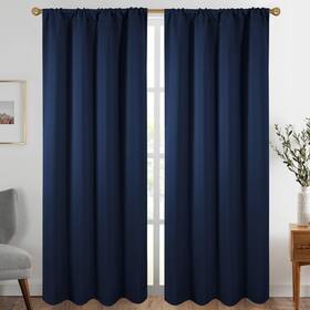 Rpna5284 Diraysid Navy Blue Blackout Curtains For Bedroom And Living Room Thermal Insu