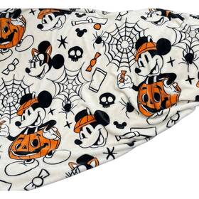 Disney 032281172589 Halloween Blanket Plush Throw Mickey Minnie Mouse Pumpkin 50 X 70 Inch