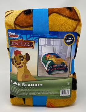 Disney 032281231330 The Lion Guard Fleece Plush Blanket 62x90 King Polyester Kids Bed