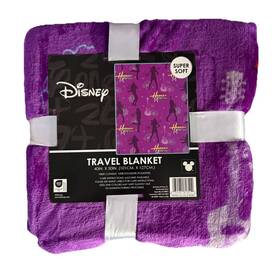 Disney 032281813512 Hannah Montana Purple Super Soft Throw Travel Blanket 40 X 50 Inch New