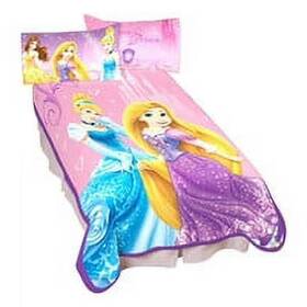 Disney 073558678564 Princesses Ftelegant Glamourft Plush Blanket Rapunzel Cinderella