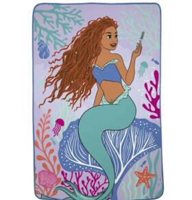 Disney 073558852452 Little Mermaid Ocean Dreams Blanket