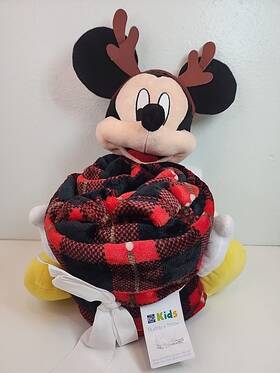 Disney 400332442187 Mickey Mouse Buddy And Throw Blanket Set New