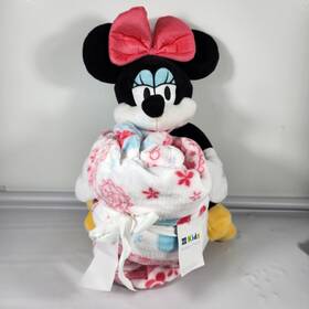 Disney 400638960743 Minnie Mouse Fleece Throw Blanket 50 Inch X 60 Plush Buddy Pillow New