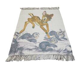 Disney 400952567741 Bambi Woodland Friends Fringed Throw Blanket 50 Inch X 60 Sketch Art
