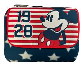 Disney 465043188304 Mickey Mouse Americana 70x80 Picnic Usa Patriotic Fleece Beach Blanket