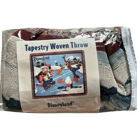 71-wdw-atp0wd Disney Walt World Winter Ice Skating Tapestry Throw Blanket Mickey And Friends