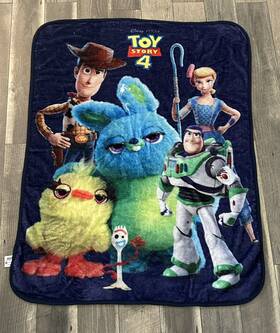 Disney 778267185104 Pixar Toy Story 4 Micro Plush Twin Sized Blanket