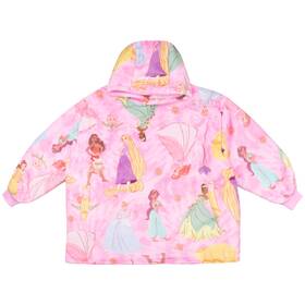 Dpo008abgaz1 Disney Princess Wayy Big Hoodie For Kids Oversized One Size Pink Multi