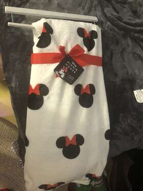 Jfa11-09 Disney Minnie Mouse Plush Blanket Throw 50x70inches Super Soft