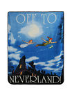 Disney New Rare Peter Pan Off To Neverland Super Plush Throw Blanket 48 X 60 010184523103