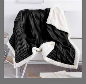 1ctbf320bk Dissa Sherpa Throws Blanket Super Soft Comfy Fluffy Fuzzy Fleece Plush For