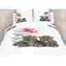 Dm486t Dolce Mela 4 Piece Animal Print Bedding Duvet Cover Sheet Set Extra Large Twin