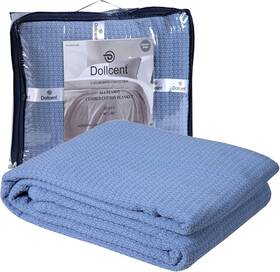 Dollcent 313102625614 100% Cotton California King Size Blanket For Bed Premium Combed Lightw