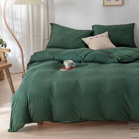 Doneus 535390676831 Jersey Knit Duvet Cover Set 100% T-shirt Cotton Super Soft Comfy Natur