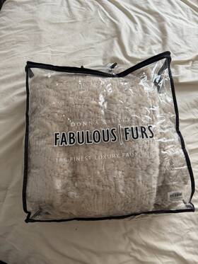 10100-vinper-72 Donna Salyers Fabulous Furs Signature Series Persian Lamb Faux Fur Throw 60x72