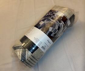 Donna Sharp 754069620258 Augusta Reversible Quilted Floral Throw Colors Black White Tan