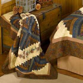 Donna Sharp Cabin Raising Throw Brown