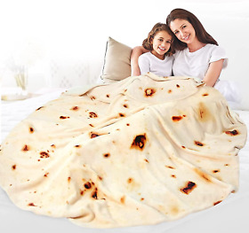 Double Sided Giant Flour Tortilla Throw Blanket