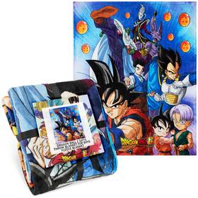 Db-bl-1002 Dragon Ball Z Throw Blanket For Boys 51x59 In Goku Anime Fleece Throws Couch