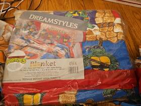 Dreamstyles 028932031732 Vintage 1988 Tmnt Teenage Mutant Ninja Turtles Blanket 72 X 90 Bet Set Curtains